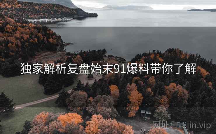 独家解析复盘始末91爆料带你了解