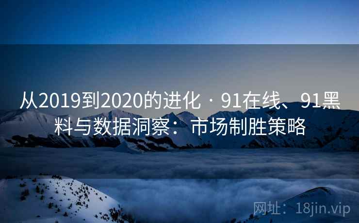 从2019到2020的进化 · 91在线、91黑料与数据洞察：市场制胜策略