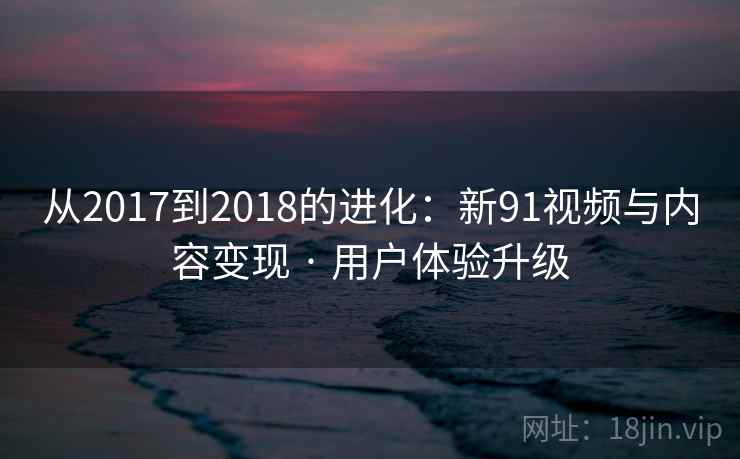 从2017到2018的进化：新91视频与内容变现 · 用户体验升级