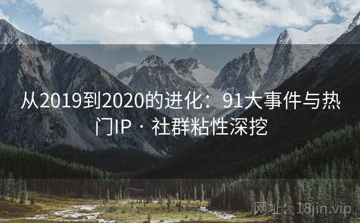 从2019到2020的进化：91大事件与热门IP · 社群粘性深挖