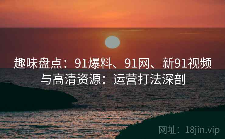 趣味盘点：91爆料、91网、新91视频与高清资源：运营打法深剖