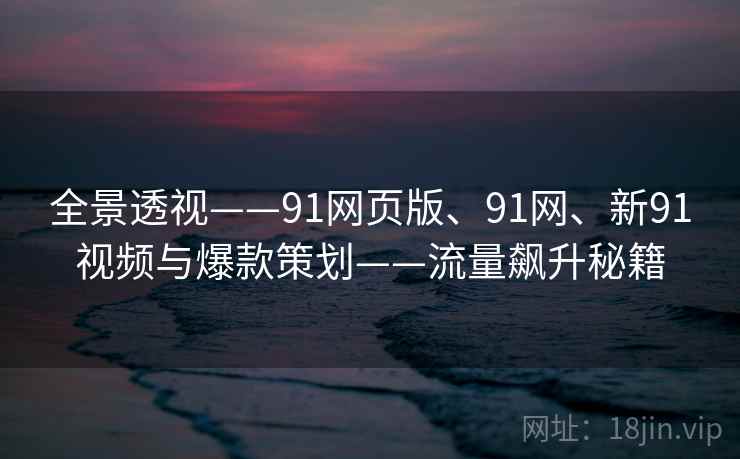 全景透视——91网页版、91网、新91视频与爆款策划——流量飙升秘籍