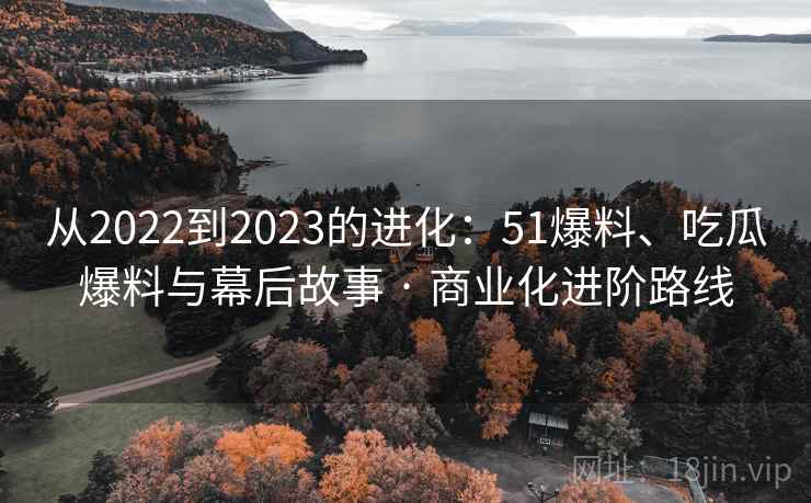 从2022到2023的进化：51爆料、吃瓜爆料与幕后故事 · 商业化进阶路线