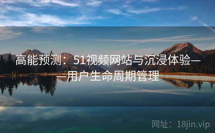 高能预测：51视频网站与沉浸体验——用户生命周期管理